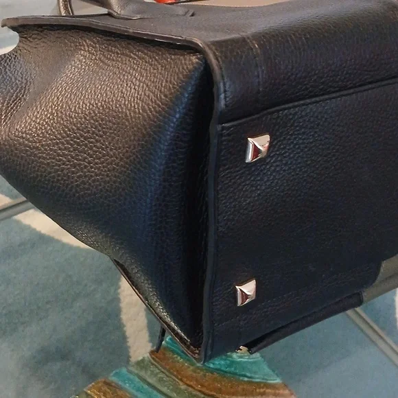 Henri Bendel Rare Tricolor Black, Orange, and Gray Large Tote - Picture 9 of 13